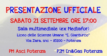 Sabato presentazione ufficiale della PM VOLLEY